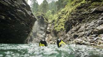 Canyoning in der Viamala-Schlucht Canyoning in der Viamala-Schlucht