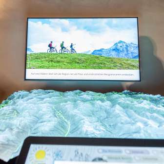 Interaktives Relief Splügen