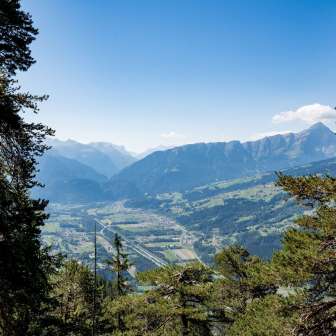 Aussicht vom Thusisblick Feldis