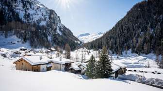 Avers-Cröt im Winter Avers-Cröt im Winter