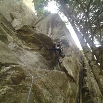 Der Klettergarten Bärenburg Andeer