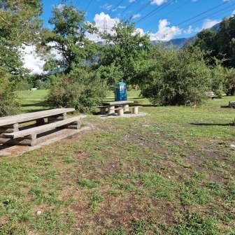 Die Feuerstelle Pardisla in Rodels