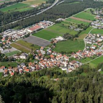 Sils i.D. vom Aussichtspunkt Crap Carschenna