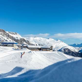 Die Bergstation vom Skigebiet Splügen-Tambo