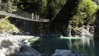 Die Pùnt da Suransuns in der Viamala-Schlucht