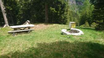 Feuerstelle Abzweigung Valle di Lei Avers