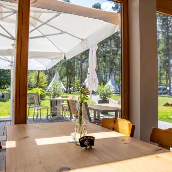 Das Restaurant Viamala vom TCS Camping in Thusis