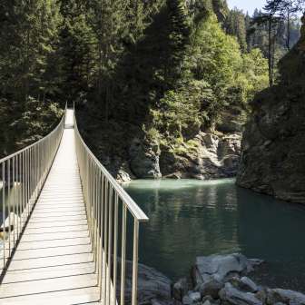 Die Pùnt da Suransuns in der Viamala-Schlucht