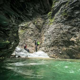 Canyoning in der Viamala-Schlucht Canyoning in der Viamala-Schlucht