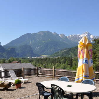 Dachterrasse des Gasthaus Waldheim