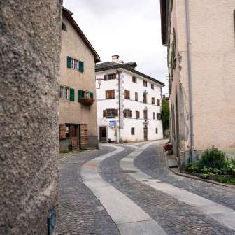 Dorfgasse in Andeer Dorfgasse in Andeer