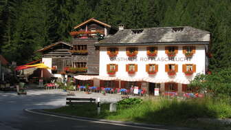 Das Hotel Restaurant Rofflaschlucht im Sommer