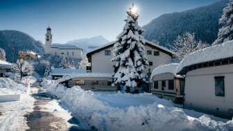 Der Camping Andeer im Winter