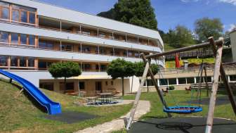 Das Restaurant Scalottas mit Spielplatz Das Restaurant Scalottas mit Spielplatz