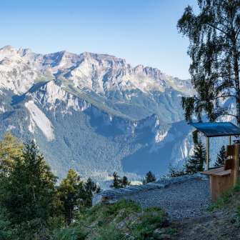 Aussichtspunkt Sardona etwas unterhalb der Feuerstelle Sumas Artgas