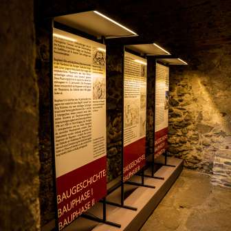 Die Infotafeln vermitteln Spannendes zur Geschichte vom Stoffelhaus und Fürstenau