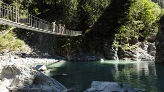 Die Pùnt da Suransuns in der Viamala-Schlucht