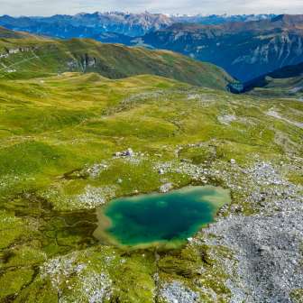 Der Lai Grand und die Moorlandschaft Anarosa