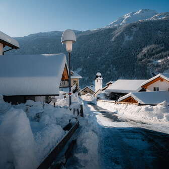 Pignia Dorf im Winter