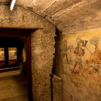 Die originalen Wandmalereien im Stoffelhaus sind gut erhalten