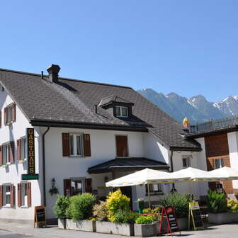 Aussenbereich des Gasthaus Waldheim