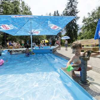 Das Kinderbecken der Badi Thusis