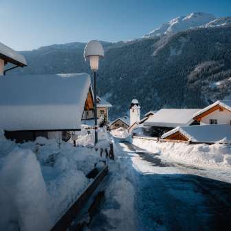 Pignia Dorf im Winter