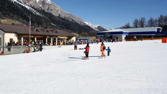 Das Tal-Restaurant im Skigebiet Splügen-Tambo