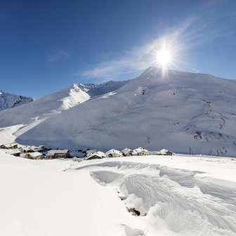Avers Juf im Winter