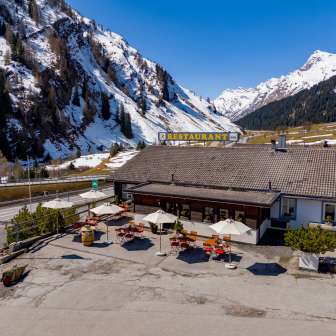 Das Restaurant Rheinwaldstube in Nufenen