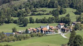Pignia Dorf im Sommer Pignia Dorf im Sommer