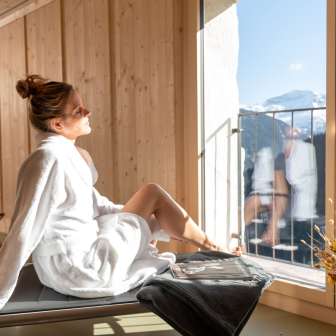 Der Ruhebereich vom Wellnessbereich «La Calma» vom Hotel Restaurant Capricorns