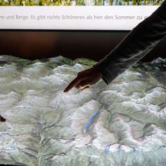 Interaktives Relief Splügen