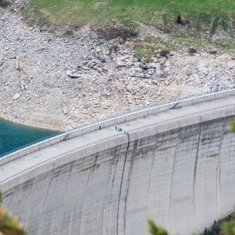 Die Staumauer im Valle di Lei