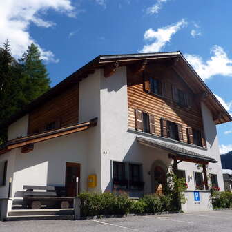 Das Gasthaus Alpenrose in Innerferrera