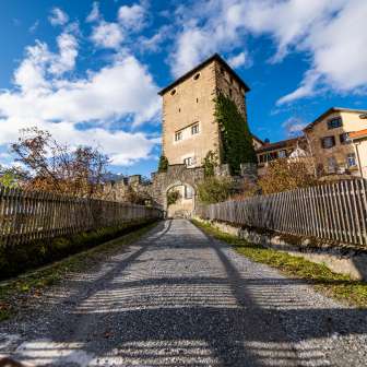 Das Schloss Rietberg im Herbst