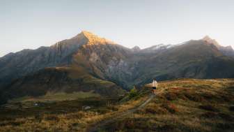 Sonnenuntergang auf dem Glaser Grat