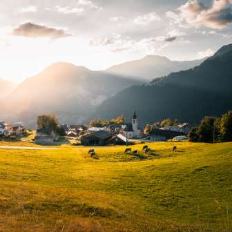 Sonnenaufgang in Urmein am Heinzenberg