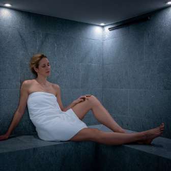 Das Dampfbad im Wellnessbereich «La Calma» vom Hotel Restaurant Capricorns