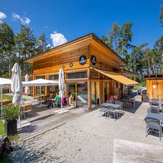 Das Restaurant Viamala vom TCS Camping Thusis Viamala