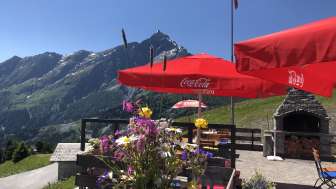 Das Summerbeizli Solaria in der Obergmeind am Heinzenberg